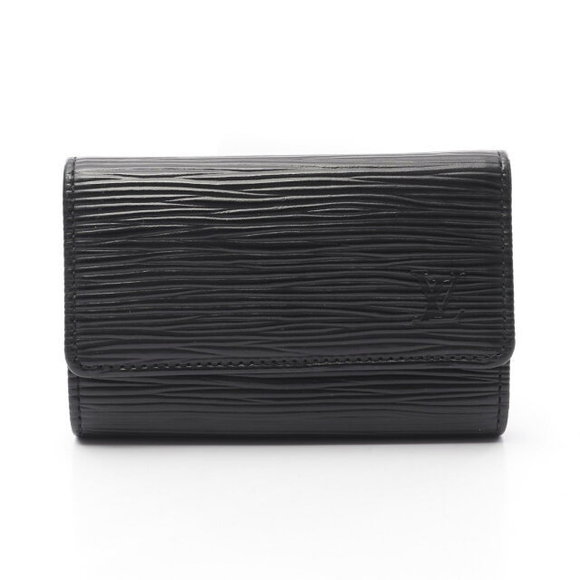Louis Vuitton Multicle Epi Noir Black Leather Key Case Black - Picture 1 of 7